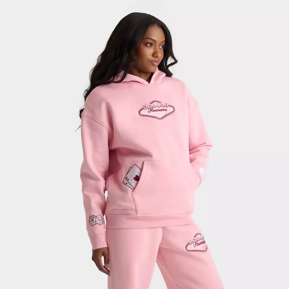 Women's Unlike Humans Casino Oversized Pullover Hoodie